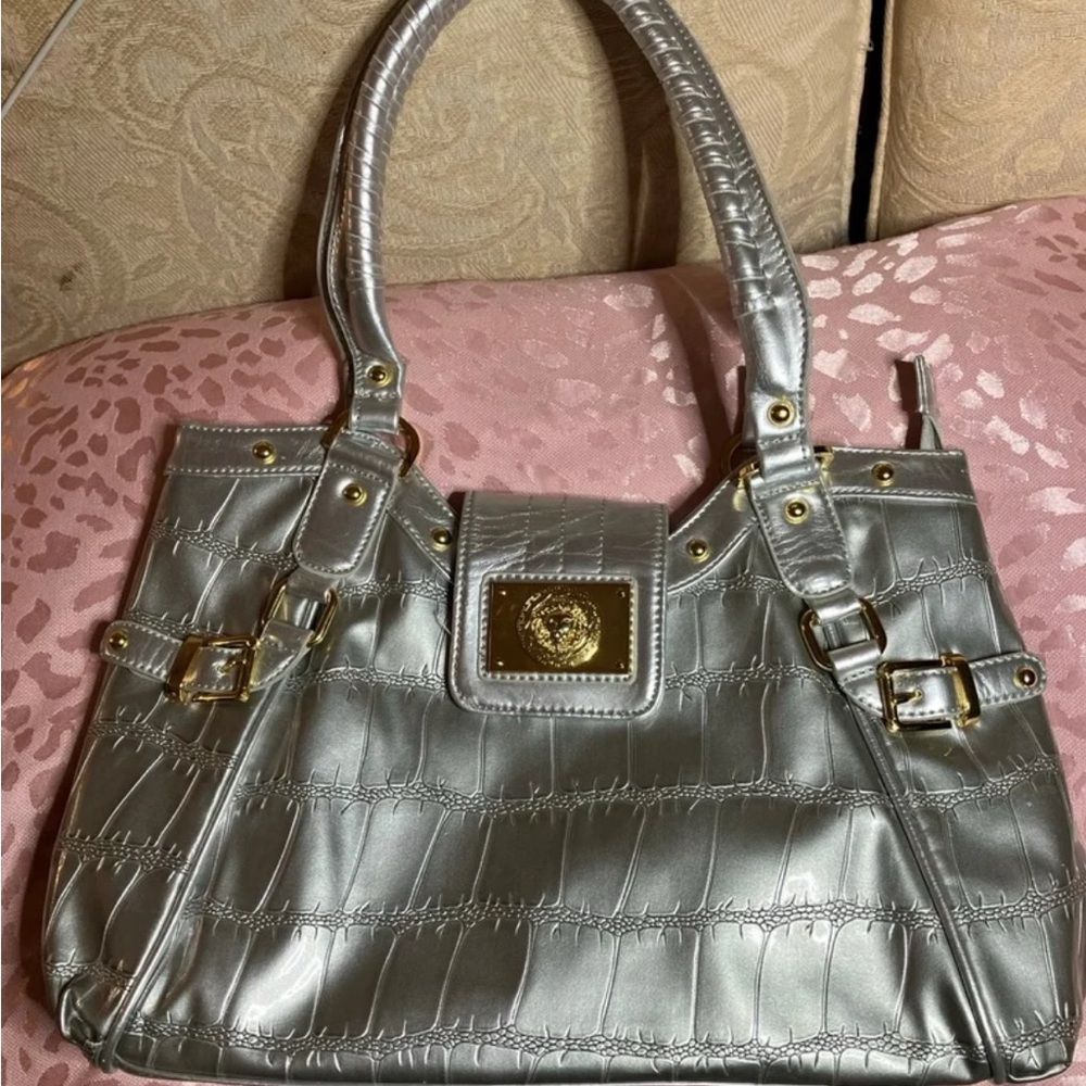 Silver Designer Women's Handbag
